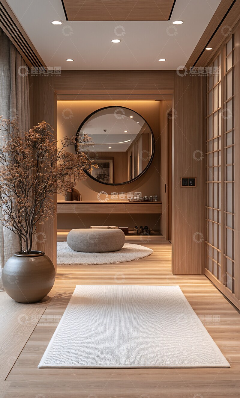 高清大图下载【趣麦麦图】木质走廊设计3