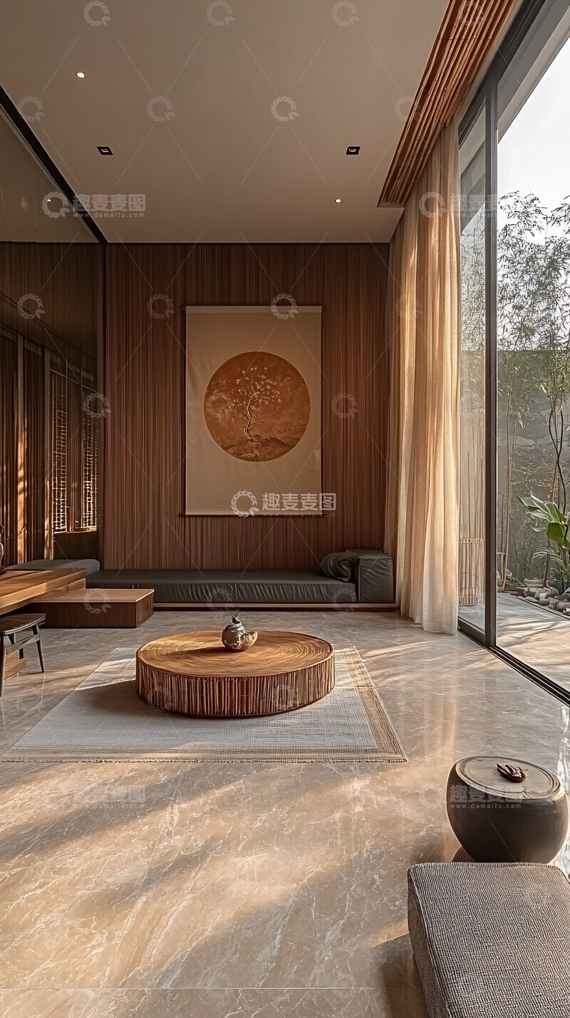 高清大图下载【趣麦麦图】中式现代家居布置1