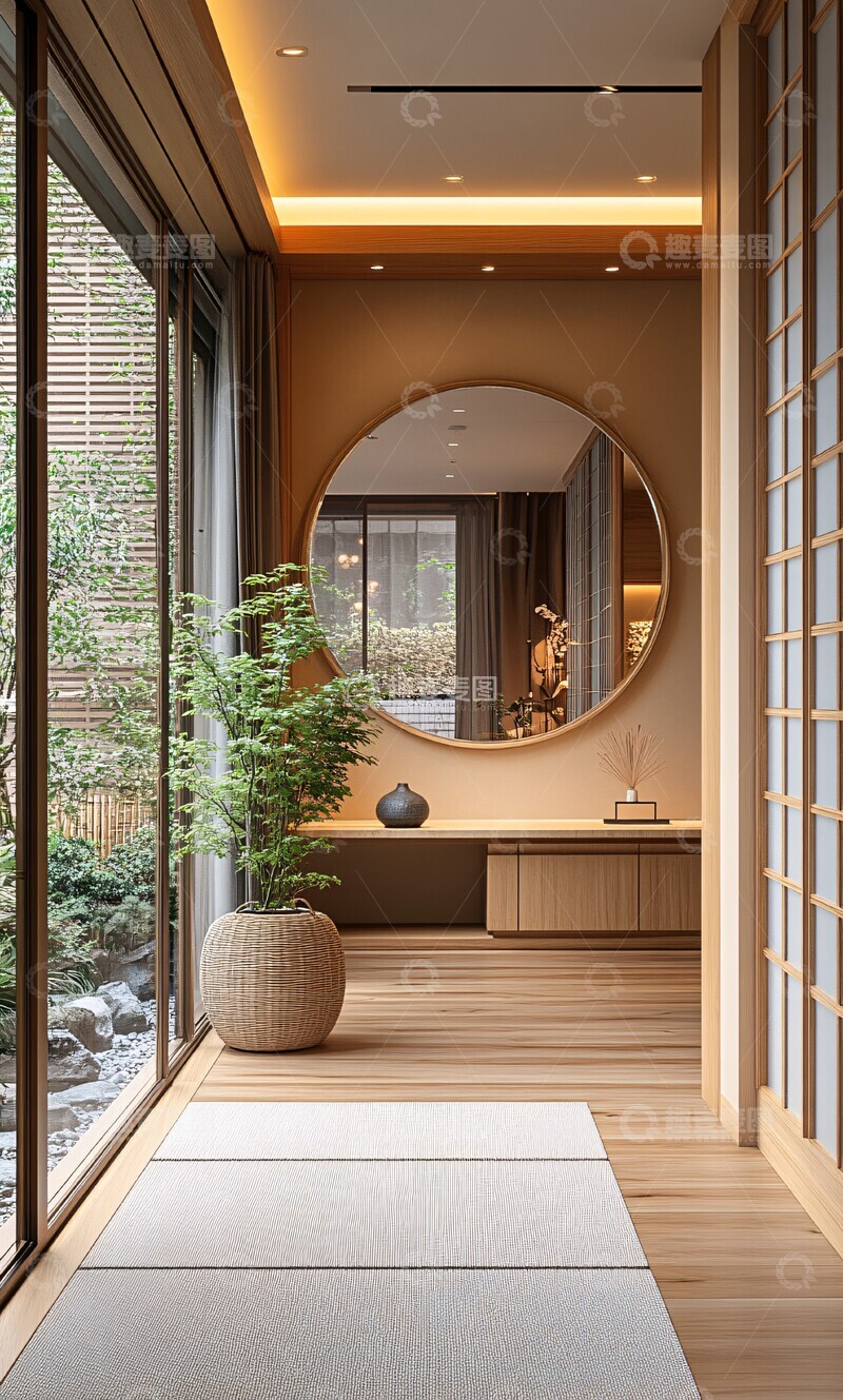 高清大图下载【趣麦麦图】木质走廊设计2