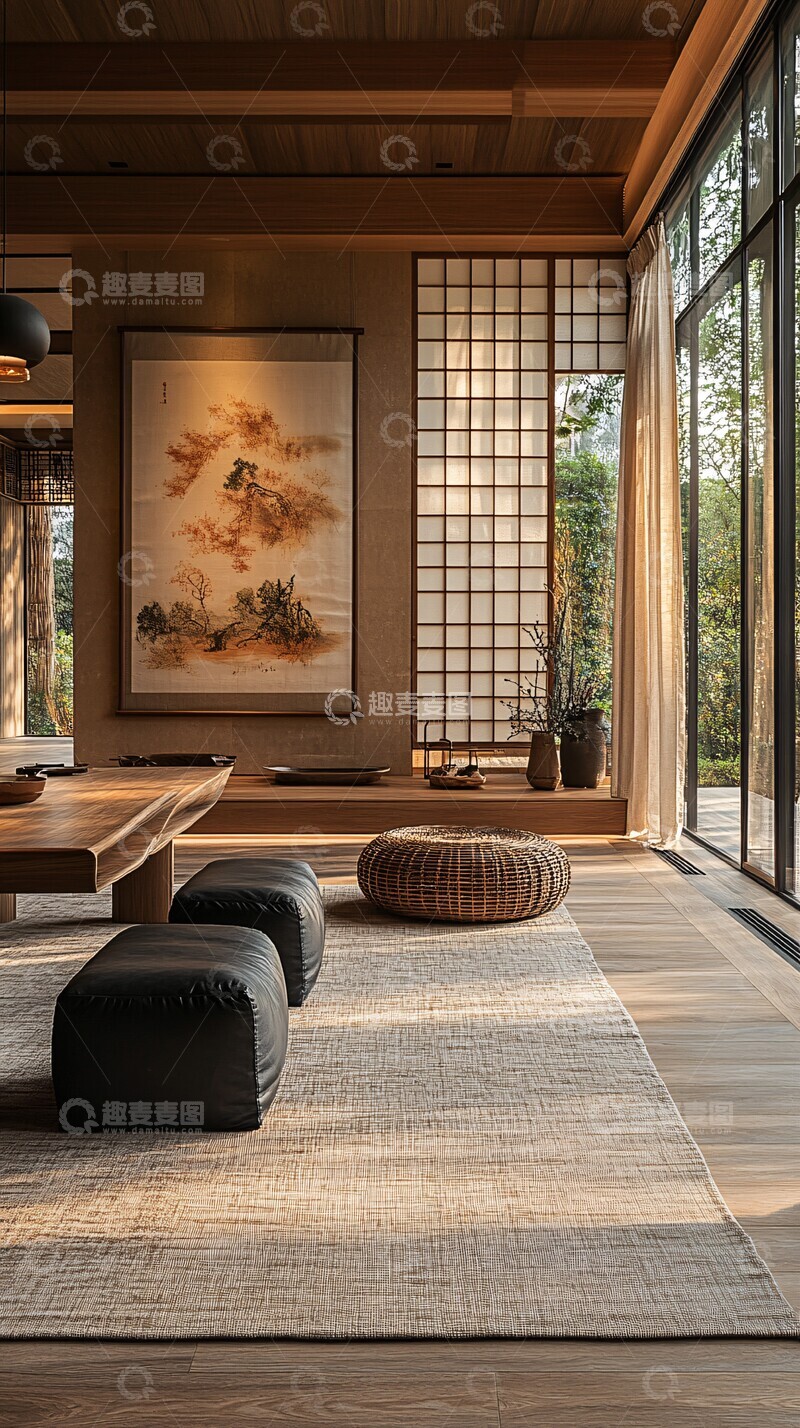 高清大图下载【趣麦麦图】中式现代家居布置3