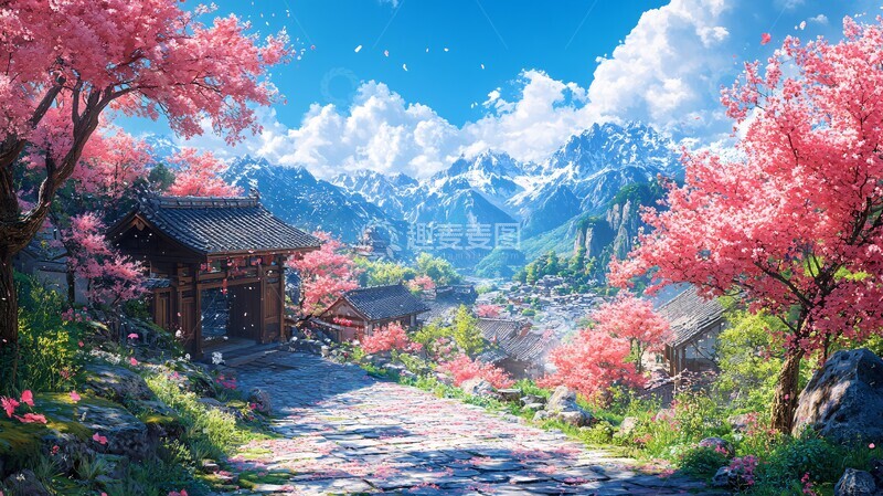 高清大图下载【趣麦麦图】曲线电视背景墙3