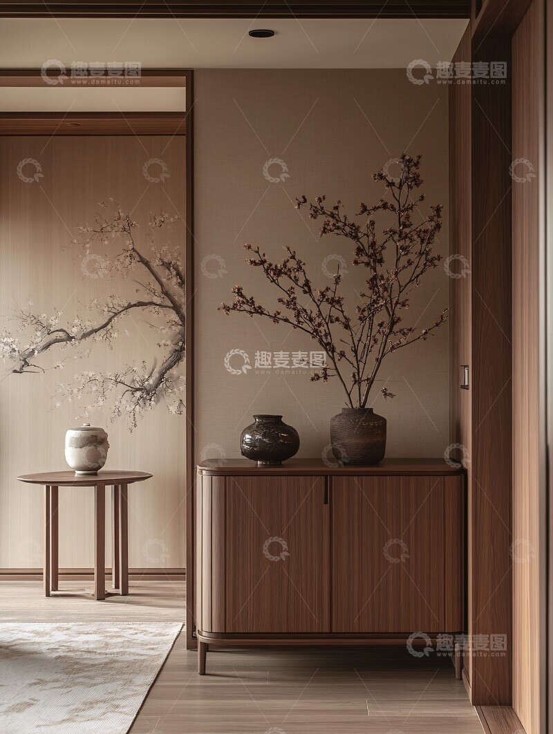 高清大图下载【趣麦麦图】中式走廊设计2