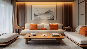 浅色墙面简约客厅3