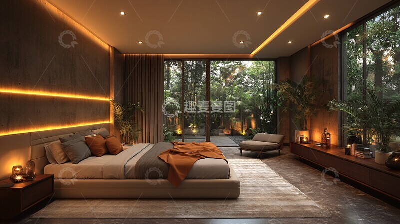 高清大图下载【趣麦麦图】卧室灯光设计2