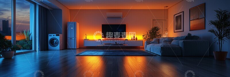 高清大图下载【趣麦麦图】客厅家电布局2