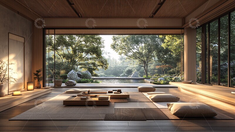 高清大图下载【趣麦麦图】中式客厅空间3