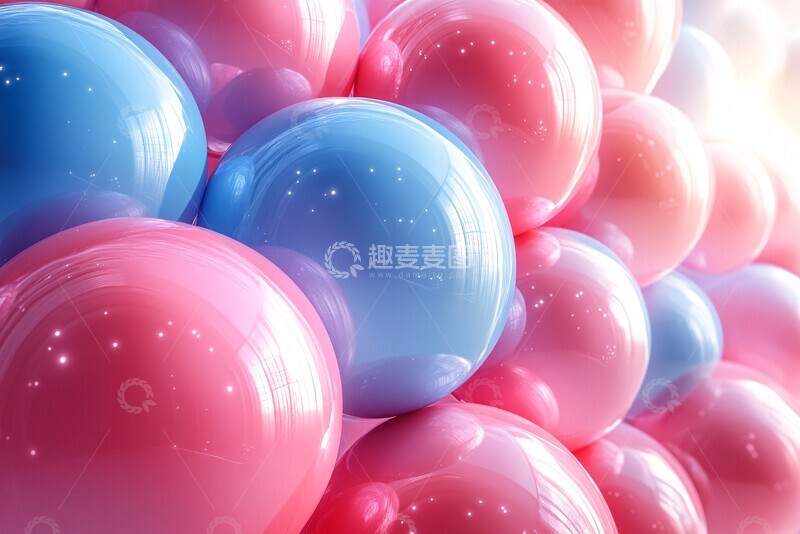 高清大图下载【趣麦麦图】球体抽象背景3