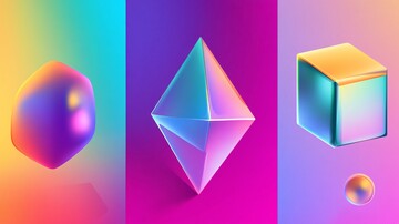 几何棱镜背景模板1