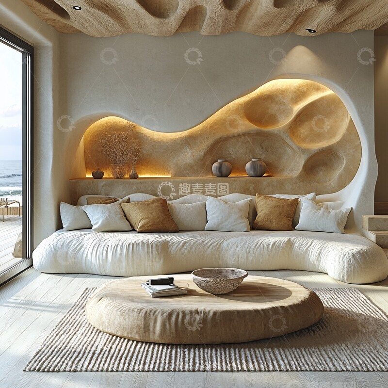 高清大图下载【趣麦麦图】波浪客厅设计元素2