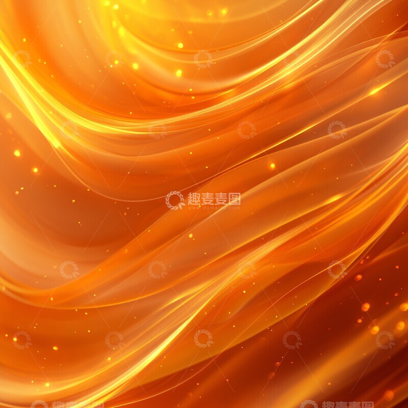 高清大图下载【趣麦麦图】橙色背景线条模糊2