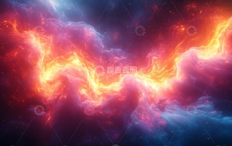 高清大图下载【趣麦麦图】-彩虹能量波纹2