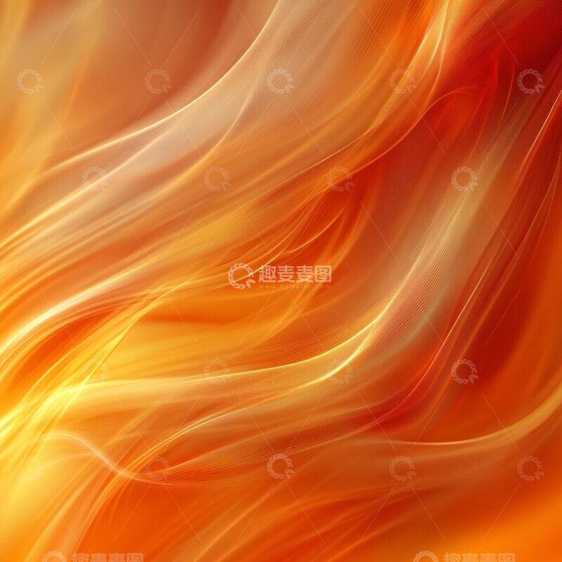 高清大图下载【趣麦麦图】橙色背景线条模糊3