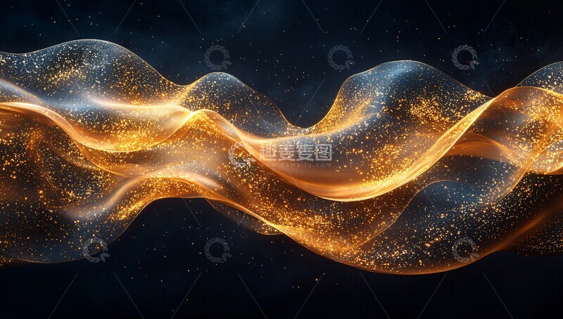 高清大图下载【趣麦麦图】黄金色波纹黄金波纹颜色3