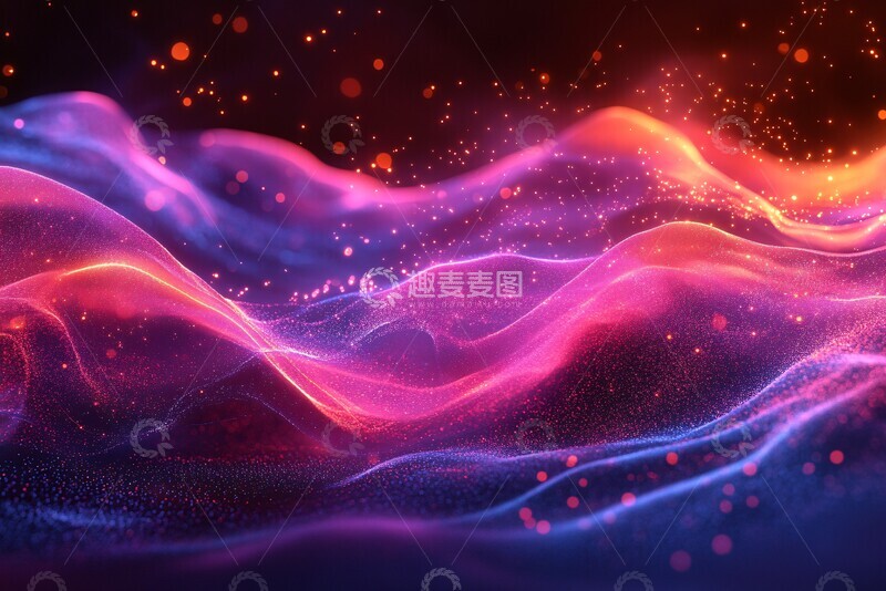 高清大图下载【趣麦麦图】渐变波纹背景6