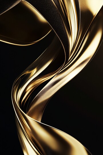 金色丝带流线3
