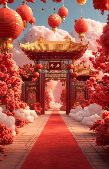 红毯云宫迎新春1