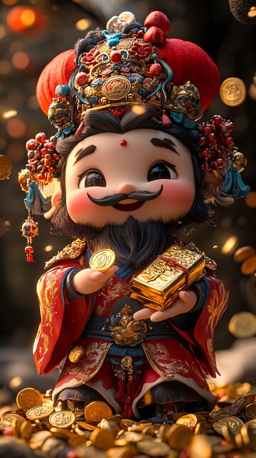 财神手持金元宝3