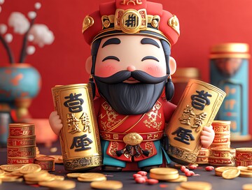 财神手持金元宝5