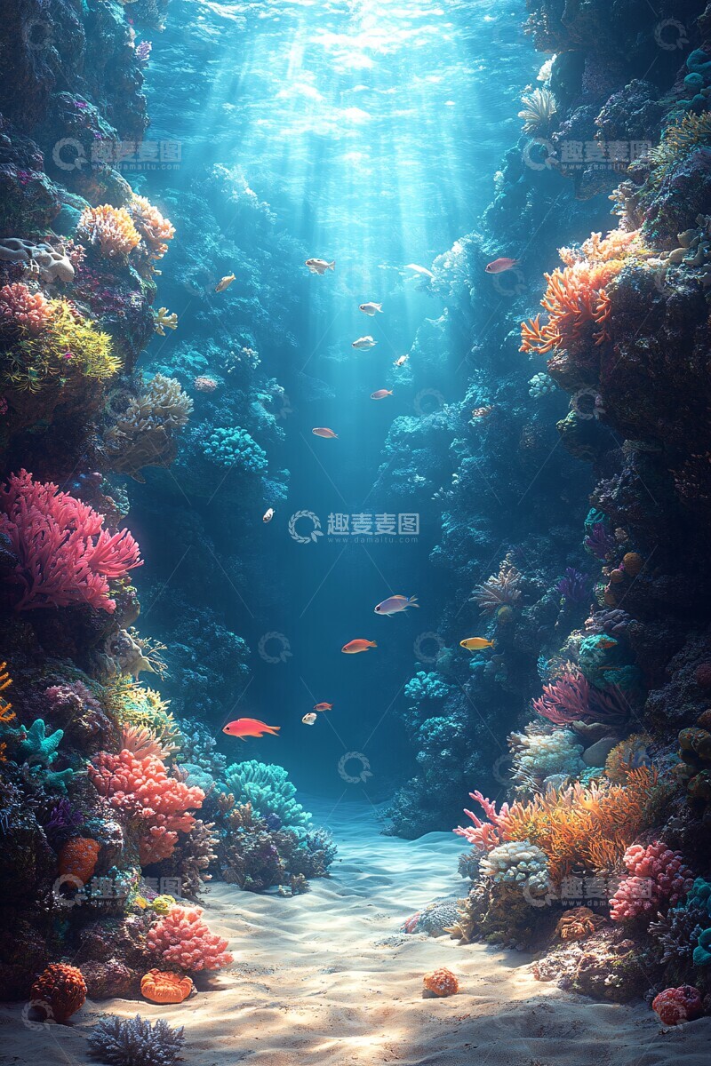 高清大图下载【趣麦麦图】海洋生物群落1
