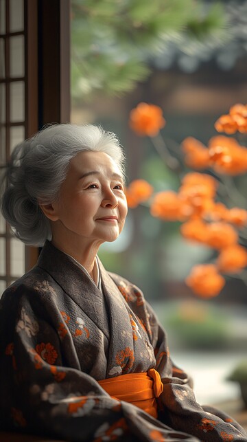 老人观看卡通电视3