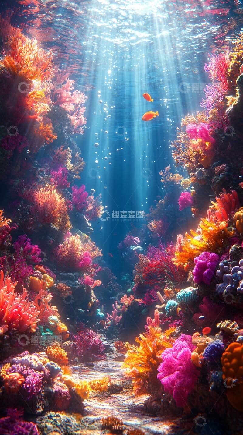 高清大图下载【趣麦麦图】海底珊瑚乐园2