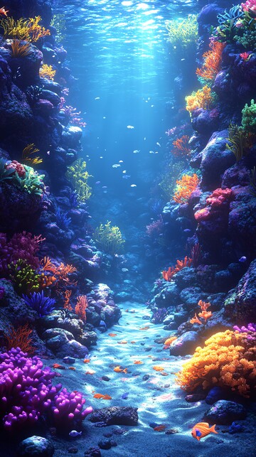 海底背景海底背景色彩1