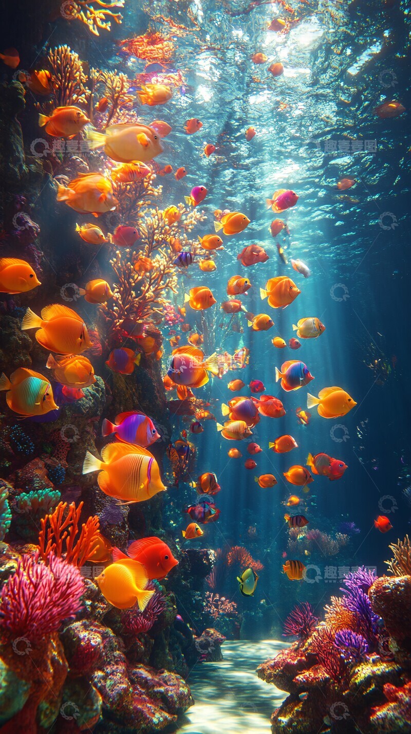 高清大图下载【趣麦麦图】梦幻海底珊瑚3
