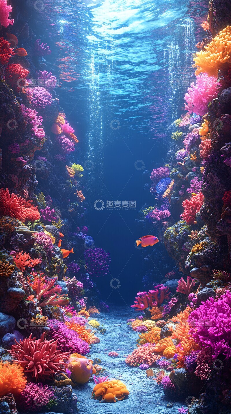 高清大图下载【趣麦麦图】海底世界海底世界珊瑚1