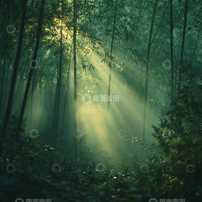高清大图下载【趣麦麦图】竹林光影竹林光影竹子2