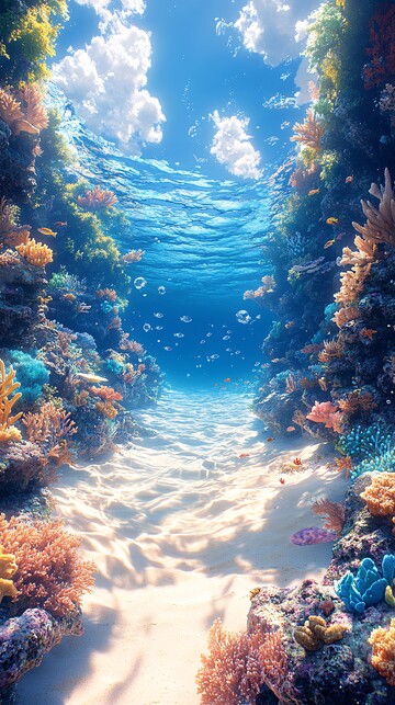 海底景象海底景象海面3