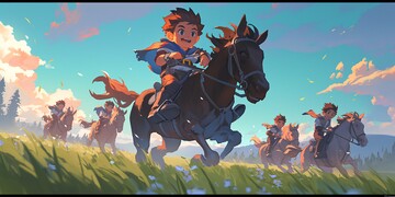 小男孩科学厅奔跑