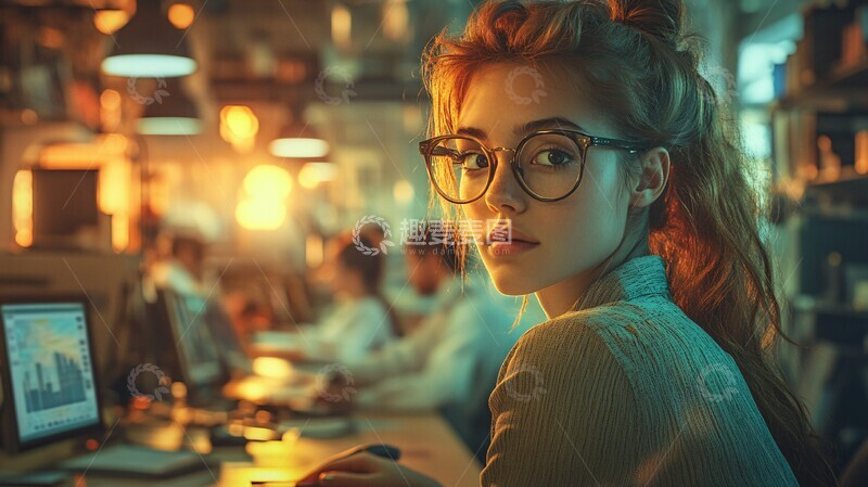 高清大图下载【趣麦麦图】学生兼职工作图2