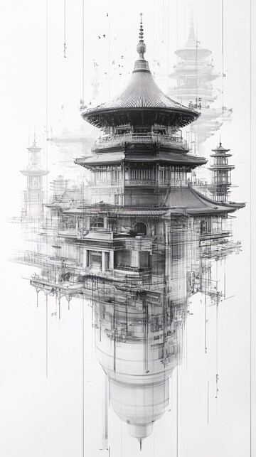 宫殿透视线条图3