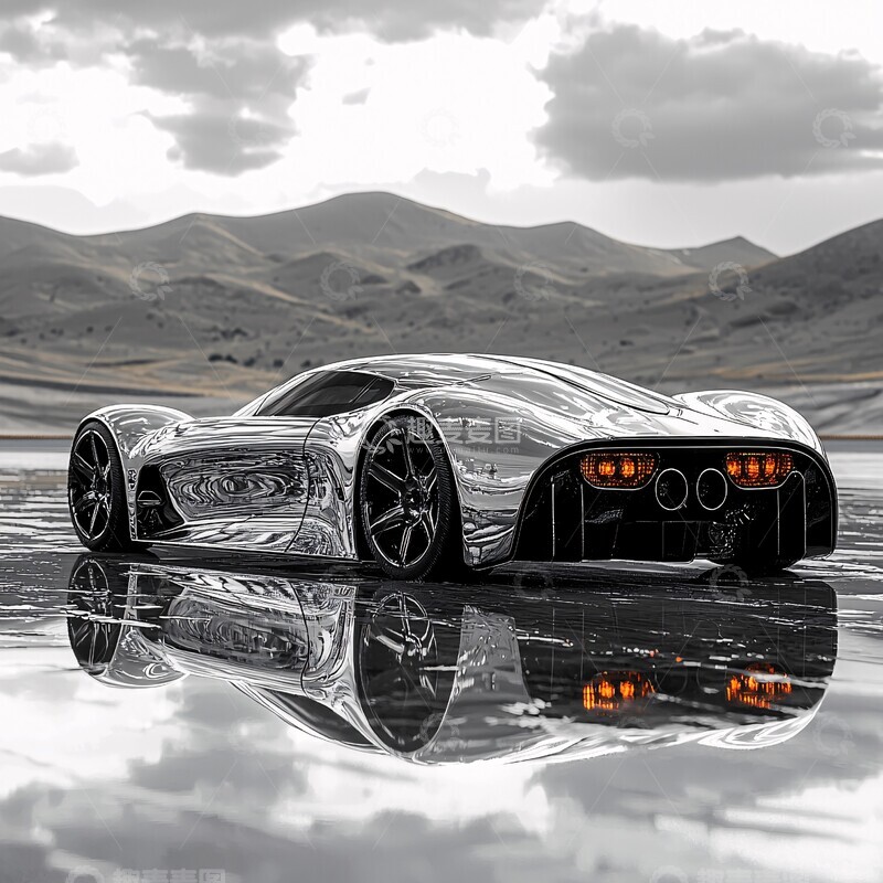 高清大图下载【趣麦麦图】银色未来车展开幕3