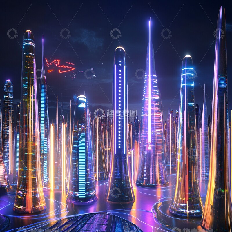 高清大图下载【趣麦麦图】未来科技都市7