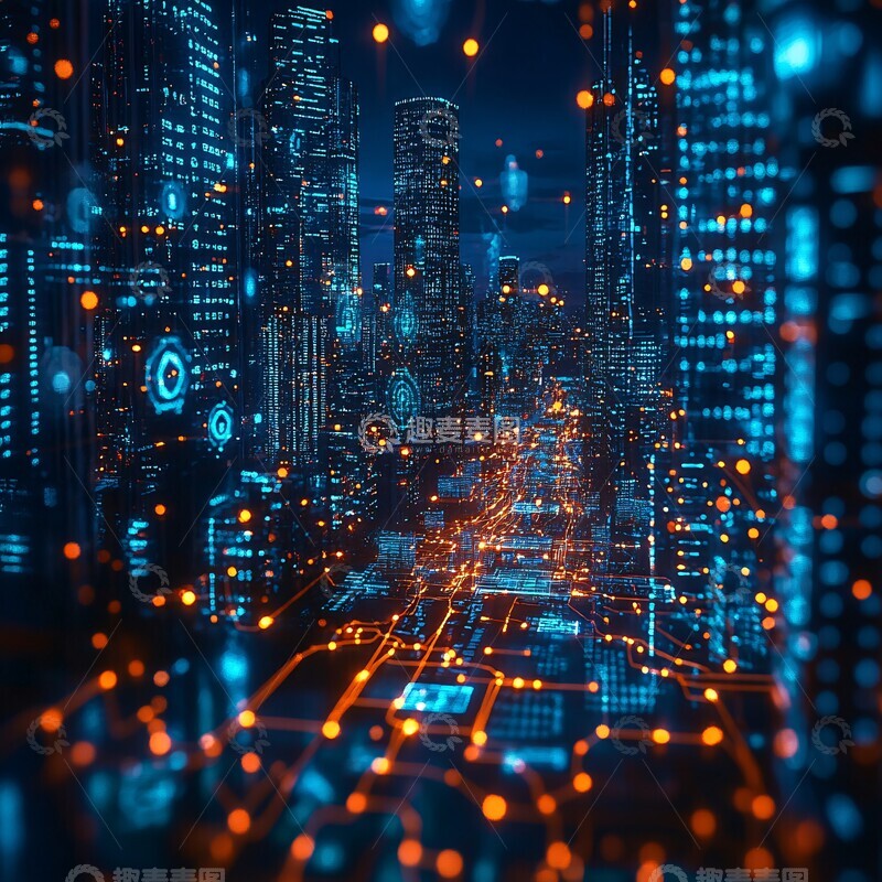 高清大图下载【趣麦麦图】未来科技都市4