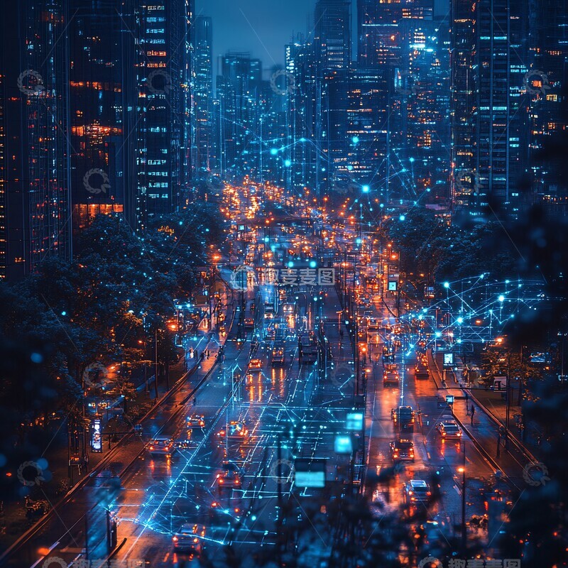 高清大图下载【趣麦麦图】未来科技都市3