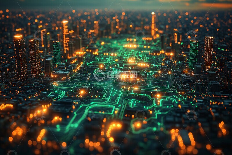 高清大图下载【趣麦麦图】现代城市通信图2