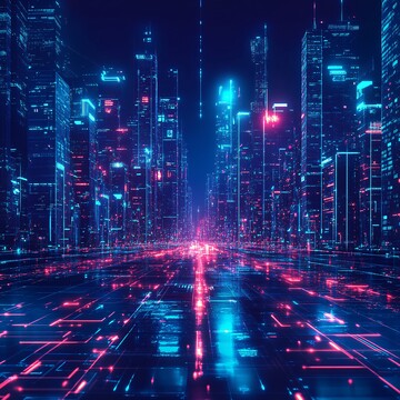 数字未来城市景观