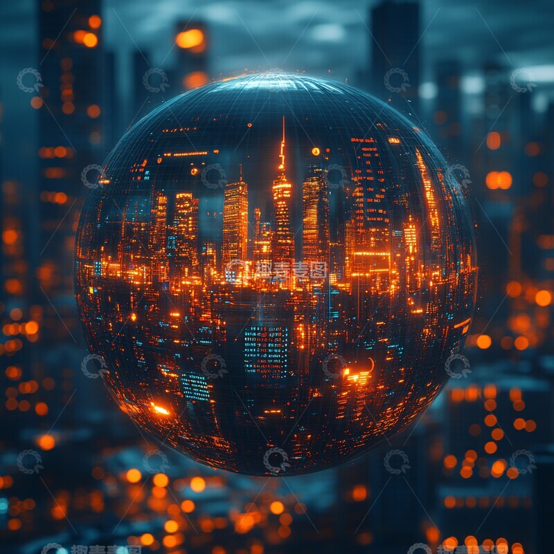 高清大图下载【趣麦麦图】能源数据展示2