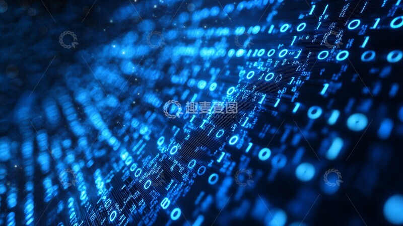 高清大图下载【趣麦麦图】二进制数据背景3