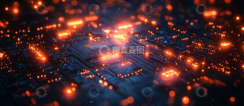 高清大图下载【趣麦麦图】数据图表蓝调科技3