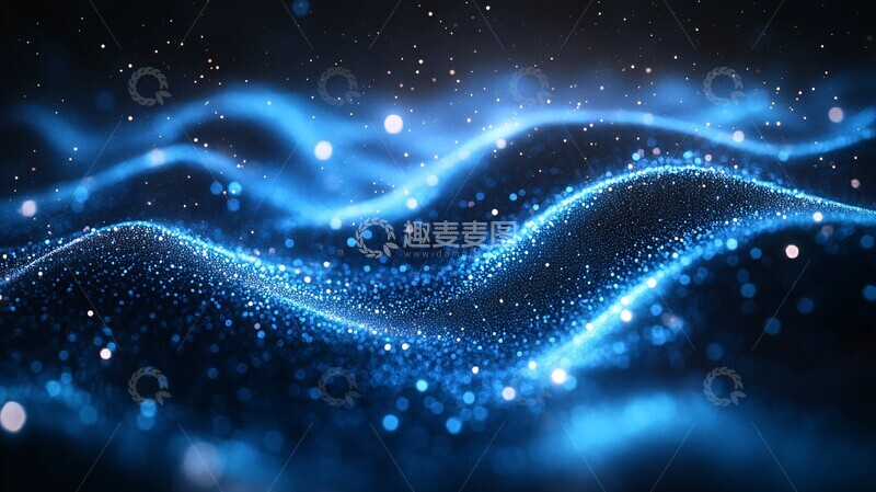 高清大图下载【趣麦麦图】人工智能光轨迹3