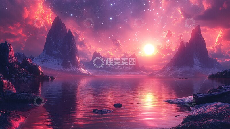 高清大图下载【趣麦麦图】未来城市色彩2