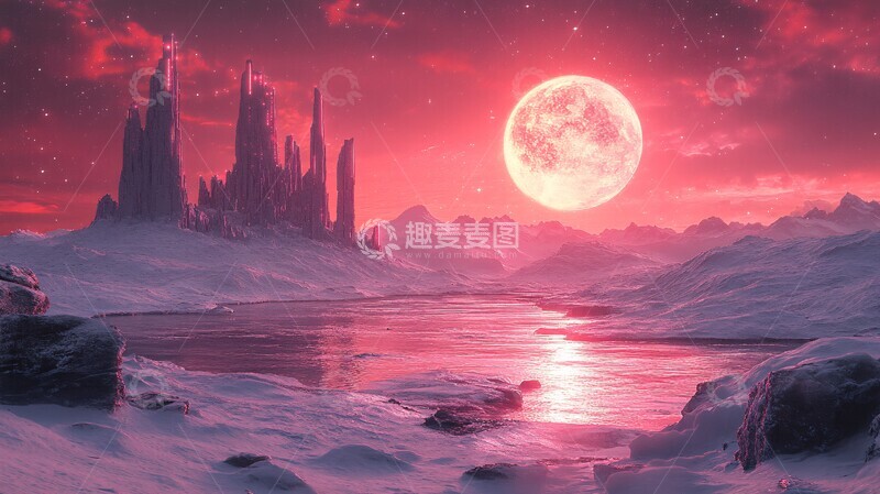 高清大图下载【趣麦麦图】未来城市色彩1