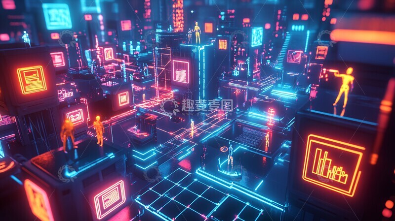 高清大图下载【趣麦麦图】未来科技成就之城2