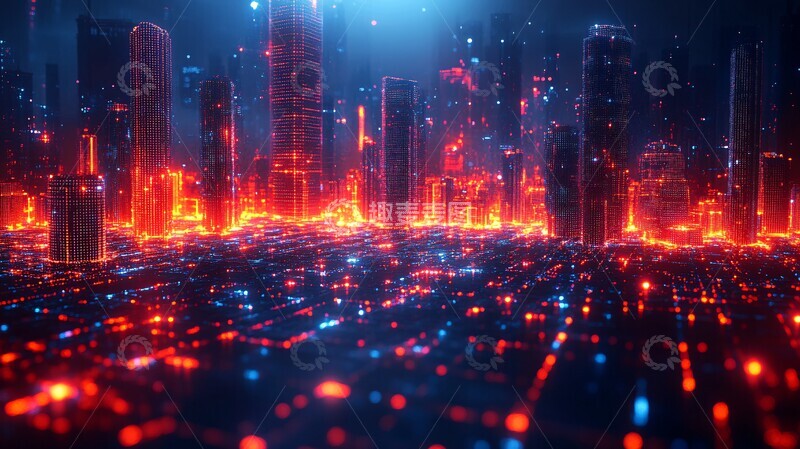 高清大图下载【趣麦麦图】数字孪生城市图