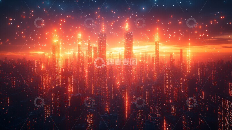 高清大图下载【趣麦麦图】星际几何星际几何无人机3