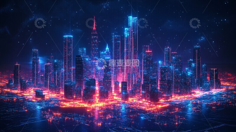 高清大图下载【趣麦麦图】数字孪生城市图3