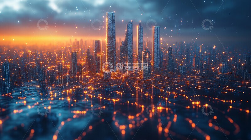 高清大图下载【趣麦麦图】数字孪生城市图2